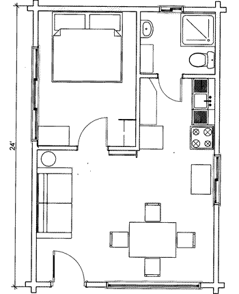 Cabin 2 ground floor plan