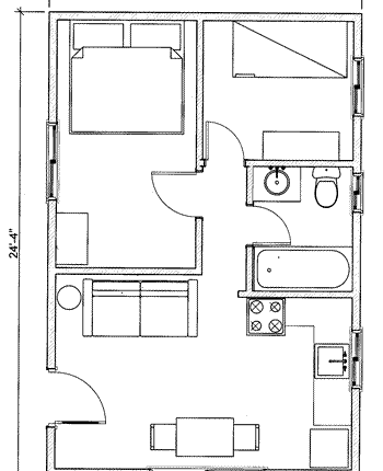 Cabin 3 ground floor plan