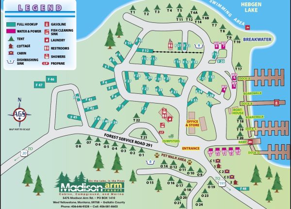 Madison Arm Resort Map
