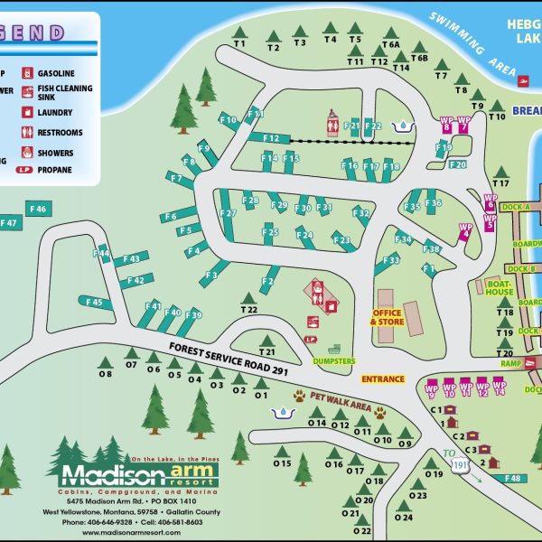 Madison Arm Resort Map