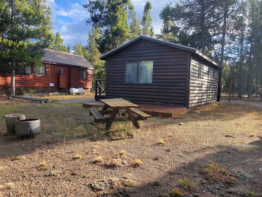 Cabin 3 rear View Gallatin National Forest